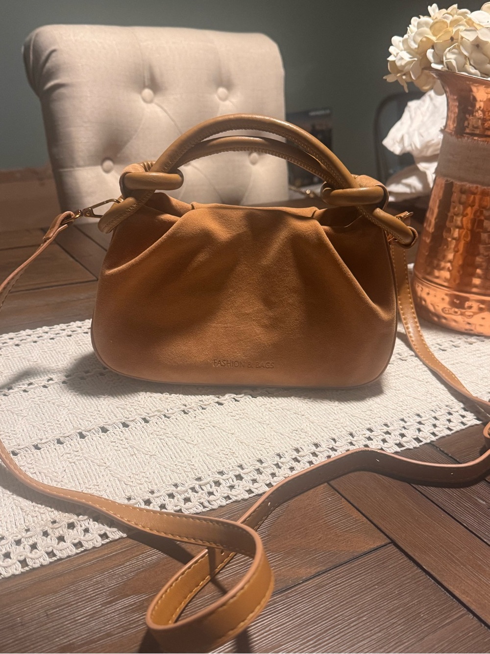 Women’s Tan suede mini Bag